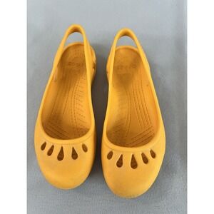 Crocs Women's Kadee Ballet Flats Slip on Size‎ 6 Orange